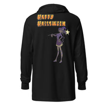 Load image into Gallery viewer, Happy Halloween Witch Two Hooded long-sleeve tee