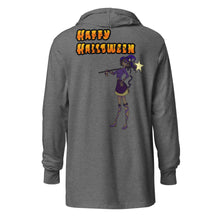 Load image into Gallery viewer, Happy Halloween Witch Two Hooded long-sleeve tee