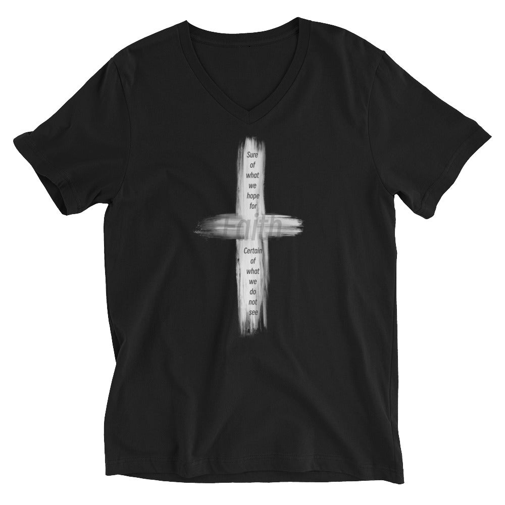 Faith Unisex Short Sleeve V-Neck T-Shirt
