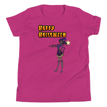 Load image into Gallery viewer, Happy Halloween Witch Two Youth Short Sleeve T-Shirt