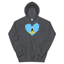 Load image into Gallery viewer, St. Lucia Island Love Unisex Hoodie