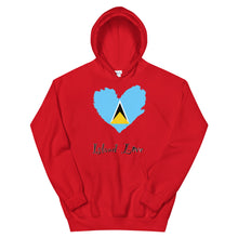 Load image into Gallery viewer, St. Lucia Island Love Unisex Hoodie