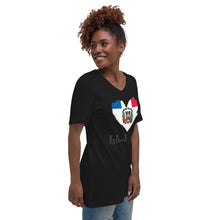 Load image into Gallery viewer, Dominican Republic Island Love Unisex Short Sleeve V-Neck T-Shirt
