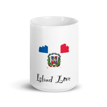 Load image into Gallery viewer, Dominican Republic Island Love White glossy mug