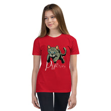 Load image into Gallery viewer, Purfect Kitty Cat Youth Short Sleeve T-Shirt