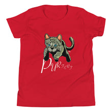 Load image into Gallery viewer, Purfect Kitty Cat Youth Short Sleeve T-Shirt