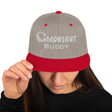 Load image into Gallery viewer, Goodnight Buddy Snapback Hat
