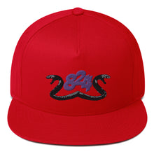 Load image into Gallery viewer, 824 Black Mamba Flat Bill Cap
