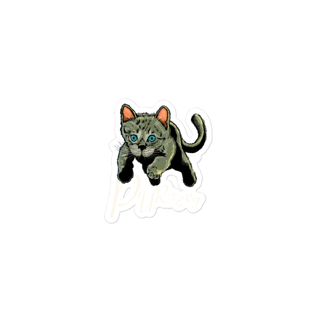 Purfect Kitty Cat Bubble-free stickers