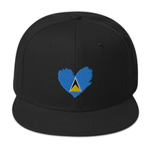 Load image into Gallery viewer, St. Lucia Island Love Snapback Hat
