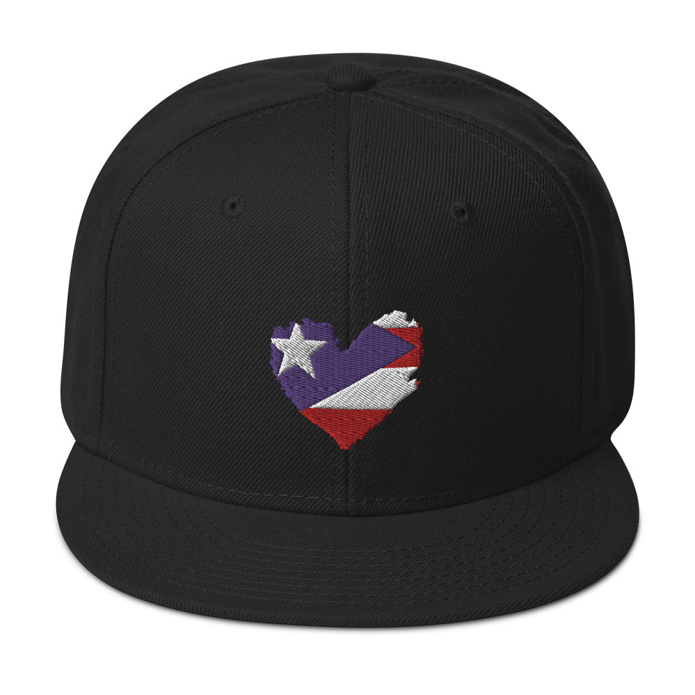 Puerto Rico Island Love Snapback Hat