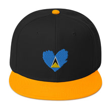 Load image into Gallery viewer, St. Lucia Island Love Snapback Hat
