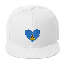 Load image into Gallery viewer, St. Lucia Island Love Snapback Hat
