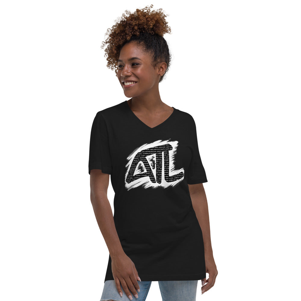 ATL Atlanta Unisex Short Sleeve V-Neck T-Shirt