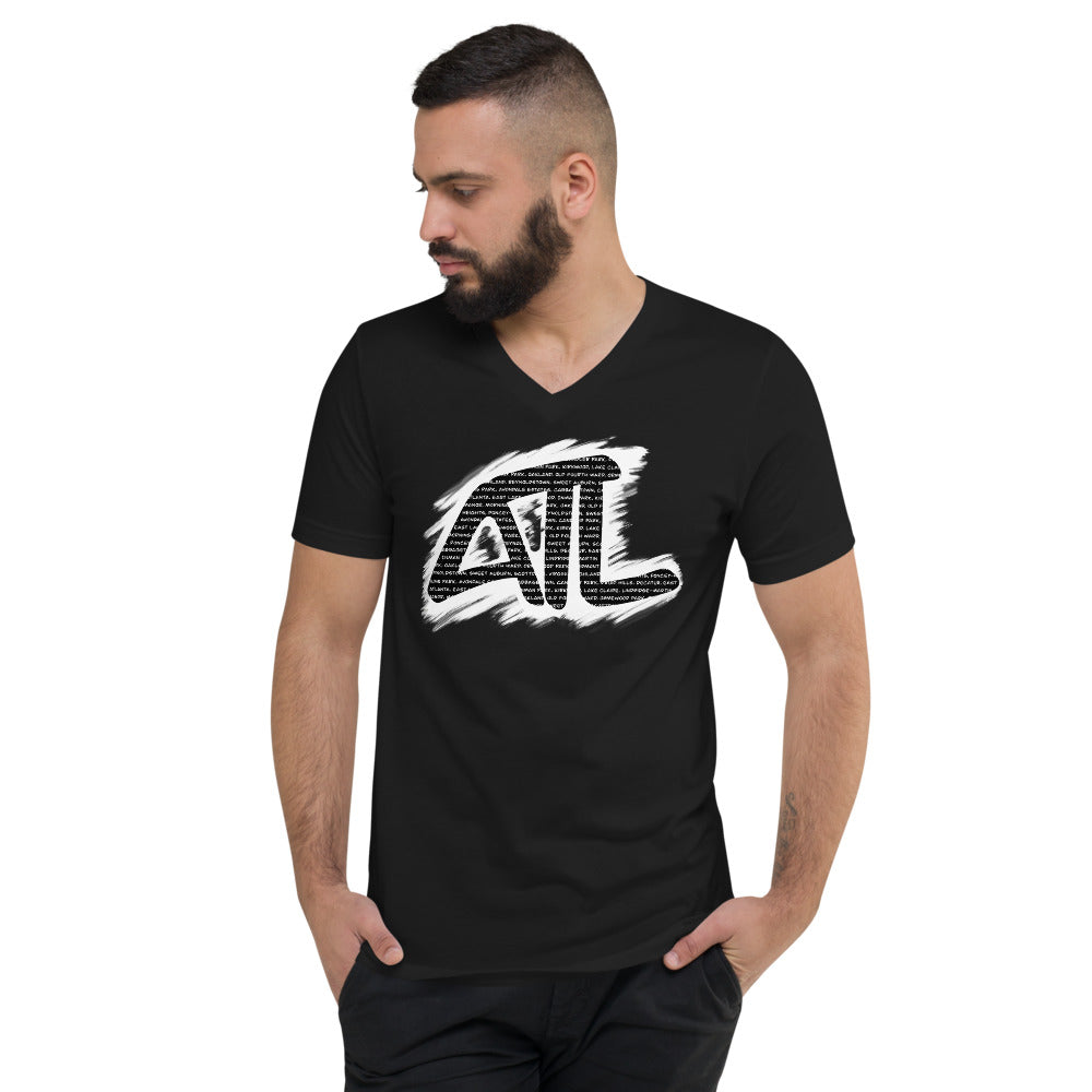 ATL Atlanta Unisex Short Sleeve V-Neck T-Shirt