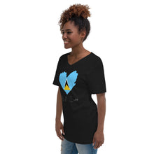 Load image into Gallery viewer, St. Lucia Island Love Unisex Short Sleeve V-Neck T-Shirt
