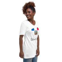 Load image into Gallery viewer, Dominican Republic Island Love Unisex Short Sleeve V-Neck T-Shirt
