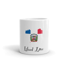 Load image into Gallery viewer, Dominican Republic Island Love White glossy mug
