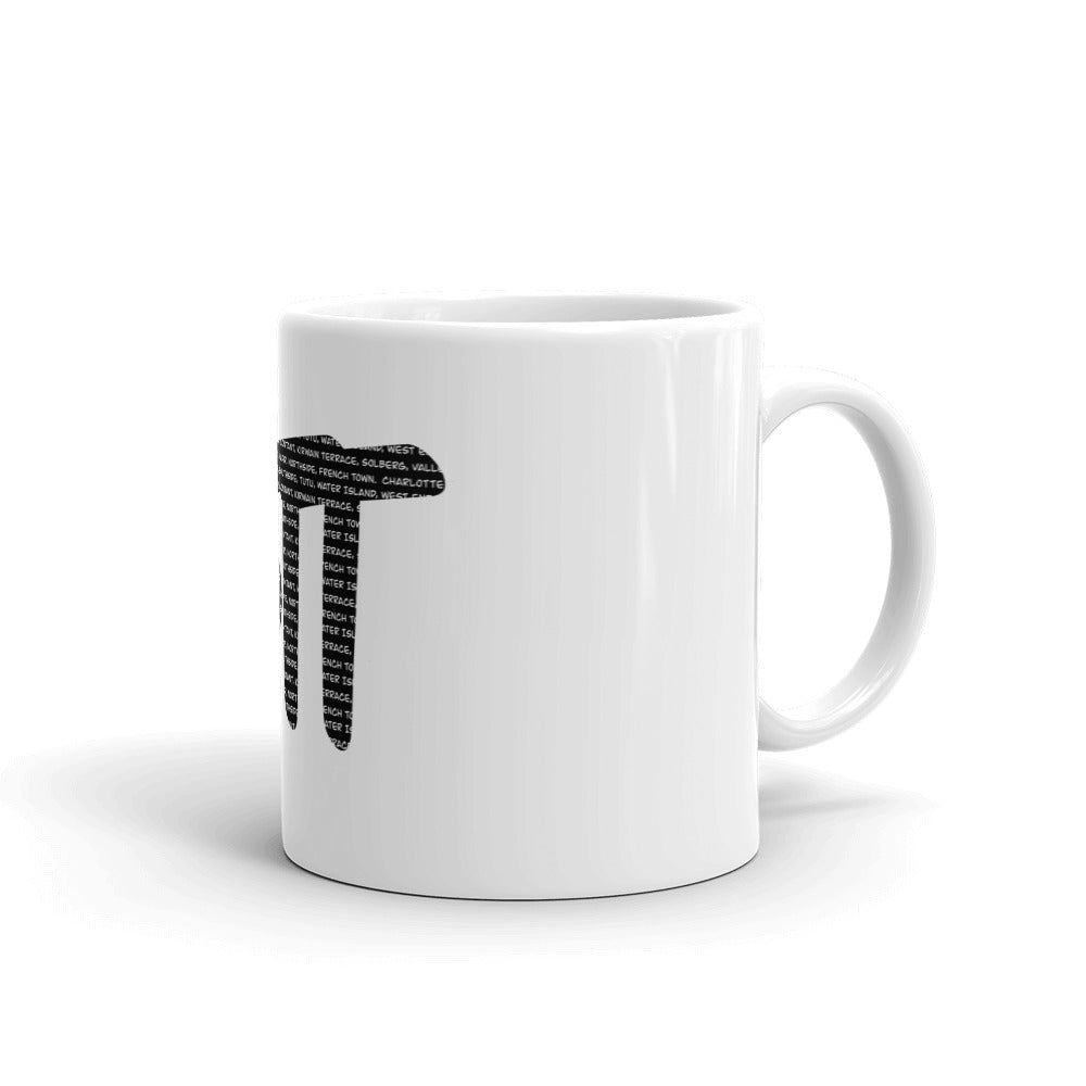 STT St. Thomas US Virgin Islands White glossy mug