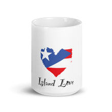 Load image into Gallery viewer, Puerto Rico Island Love White glossy mug
