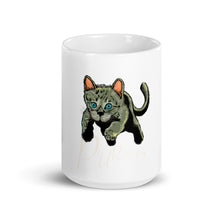 Load image into Gallery viewer, Purfect Kitty Cat White glossy mug
