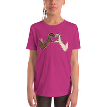 Load image into Gallery viewer, Ava&#39;s Designs Love  Youth Short Sleeve T-Shirt
