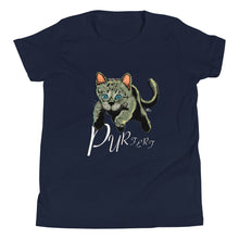 Load image into Gallery viewer, Purfect Kitty Cat Youth Short Sleeve T-Shirt
